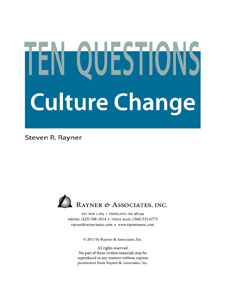 Ten Questions: Culture Change cover